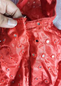 Red Party Wear Blouse