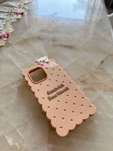 Cute Biscuit Bear Phone Case 16 pro max
