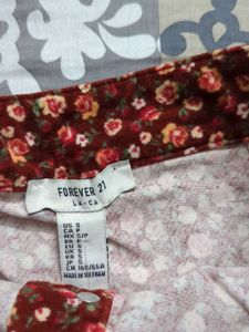 Forever 21 Brown Floral Mini Skirt