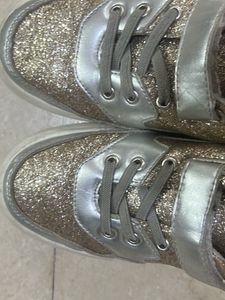 Branded Golden Silver Party wear Shoes