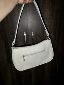White Croc Shoulder Bag