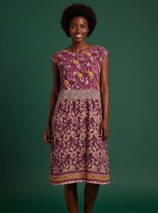 🌺 Boho Paisley Print Open Back Mini Dress 🌺