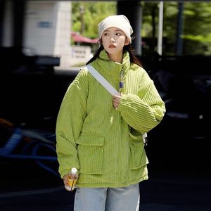 Unisex Green Corduroy Jacket