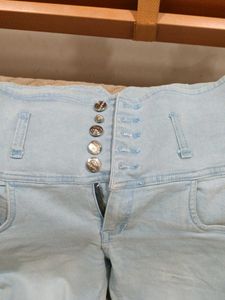 Light Blue High-Waisted Jeans