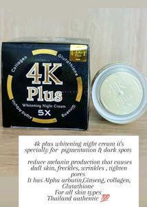 4K Plus Whitening Night Cream