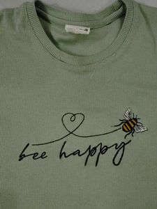 Cute &#39;Bee Happy&#39; Graphic Tee🦋