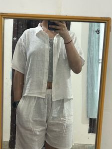 White Linen Set