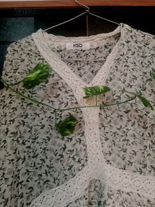 Off-white Georgette Dress 👗