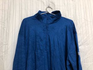 Sport-Tek Blue Long Sleeve Zip T Shirt