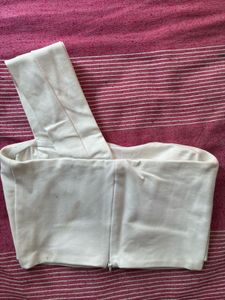 Asymmetrical White Chic Top