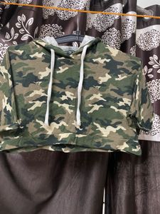 Camouflage Print Hoodie