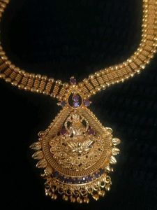 Gold-Plated Lakshmi Pendant Necklace