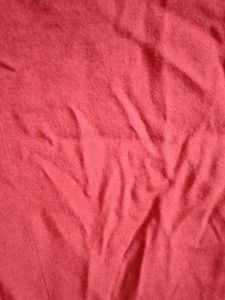 Red Peplum Mandarin Collar Top with Floral Details