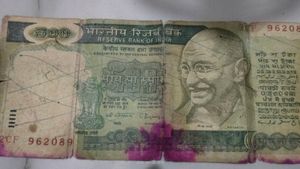 1987 500 RUPEES Note