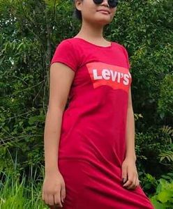 Levi's Red T-Shirt Dress