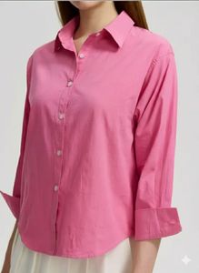 Fuschia Button-Down Shirt
