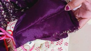 NEW Elegant Purple peplum lehenga S to.L size