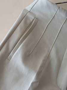 Elegant Beige Wide-Leg Pants