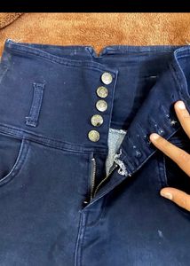 High Waist Blue Denim 👖✨