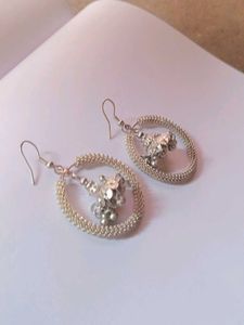 Silver Jhumka Earrings