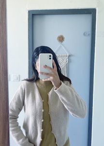 Korean Style Beautiful Beige Sweater