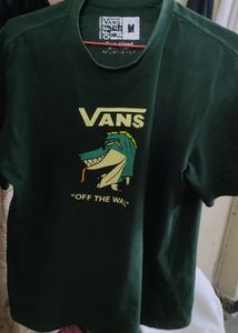 Green Vans Oversized T Shirt  Medium Size