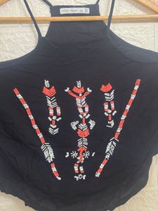 Black Halter Top