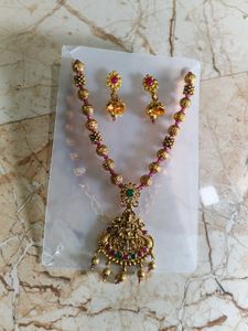 Antique Gold-Toned Necklace Set
