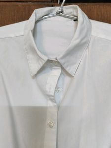 White Shirt With Stylish Sleeves