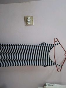 Striped Midi Slip Dress