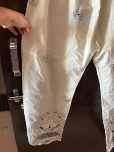 Embroidered White Ethnic Coord Set From Jaipur
