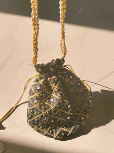 Beaded Drawstring Pouch