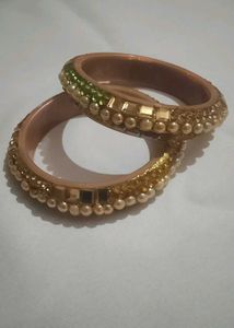 Colorful Beaded Bangle Set