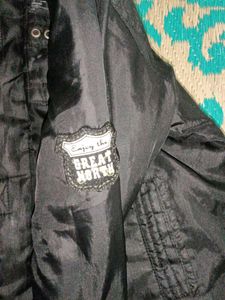 Black Winter Jacket with Hood