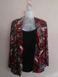 Stylich  Blazer Type Tunic Top(bust 40)