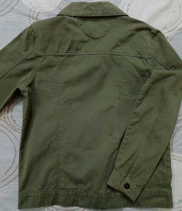 Olive Green Denim Jacket