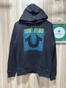 True Religion Horseshoe Logo Black Pullover Hoodie