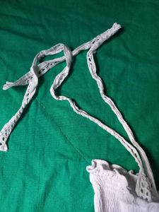 White Tie-Strap Top