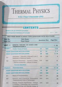 TS Degree 1yr-2nd Sem Thermal Physics Guide