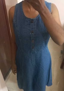 Denim Type Frock