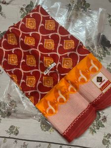 100% Pure Cotton Saree