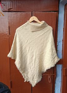 Women High neck Pocho Sweater