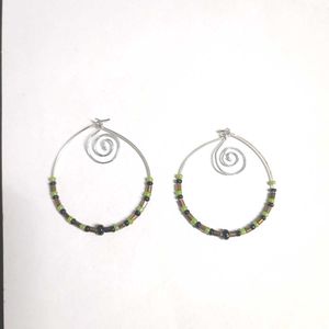 Boho Hoop Earrings 🌀🌿🍄