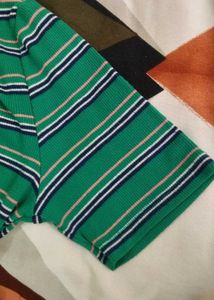 Striped Green Bodycon Dress
