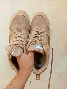 WALKLINE Gracy 04 Beige Tan Training &amp; Gym Shoes F