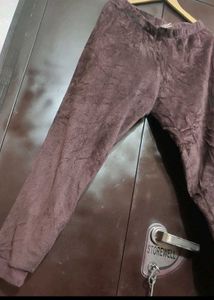 Mauve Color Winter Lower Pyjama For 30 Waist