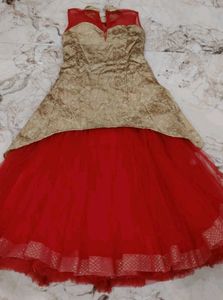 Red &amp; Gold Party Dress