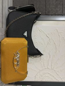 Prada Re-Edition & Gold Clutch Duo