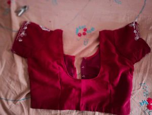 Maroon Saree