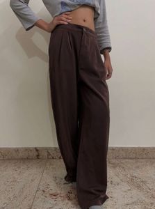 Brown Wide Leg Pants